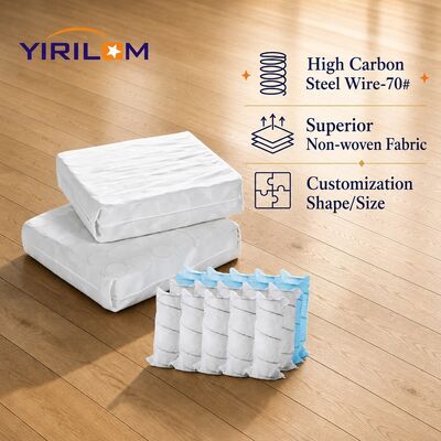 OEM Disesuaikan Ukuran 1.0mm-1.8mm Steel Wire Pocket Spring untuk Sofa dengan Tinggi Spring 6cm-10cm