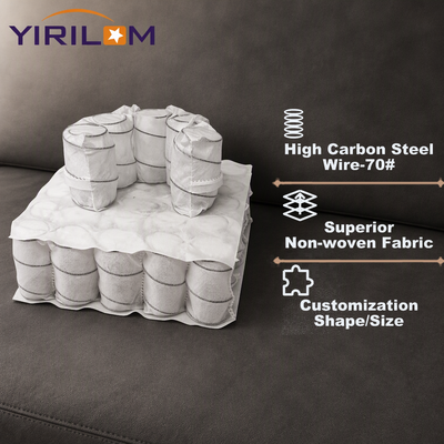 Ukuran Kustom 2.2mm Kawat Baja Pegas Saku untuk Bantalan Sofa dengan 4-7 Lilitan