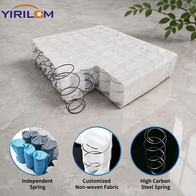 Sofa baja karbon tinggi yang tidak bising Koil spring saku dengan ukuran yang dapat disesuaikan untuk furnitur berlapis yang tenang