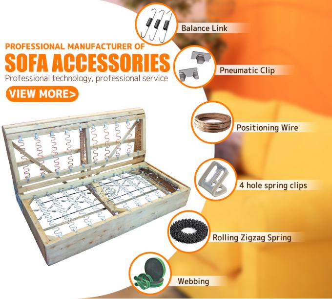 OEM Furniture Accessory 2.0mm Spring Wire Paper Fixing Wire untuk Sofa Zig Zag Spring 2