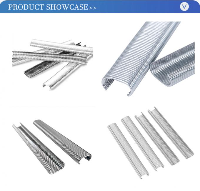 Galvanized Curved Type C Rings Nails Shock-resistant Anti-loose Peralatan Industri Hog Rings Staple 5