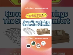 Aksesoris Hardware Sofa yang Disesuaikan Kawat Baja S Lipat Curve Zigzag Spring Untuk Sofa