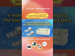 4 lubang sofa spring sofa logam plastik komposit klip untuk furnitur zigzag spring