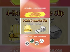 4 lubang Desain Modern Zigzag Spring Sofa Klip Komposit Plastik Logam untuk Sofa