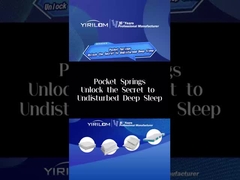 Matras Pocket Spring Pabrik menyediakan baja karbon tinggi Wire Pocketed Coil Spring