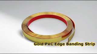 Grosir Chrome Golden PVC Edge Trim Strip Sofa Trim Furniture Dekoratif Edge Banding untuk Kabinet